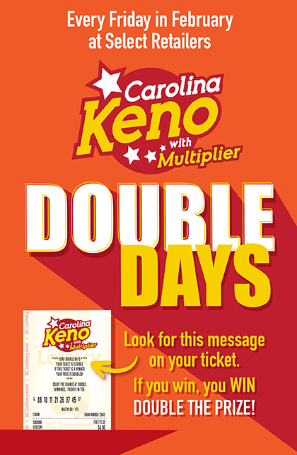 Keno Double Days Promotion